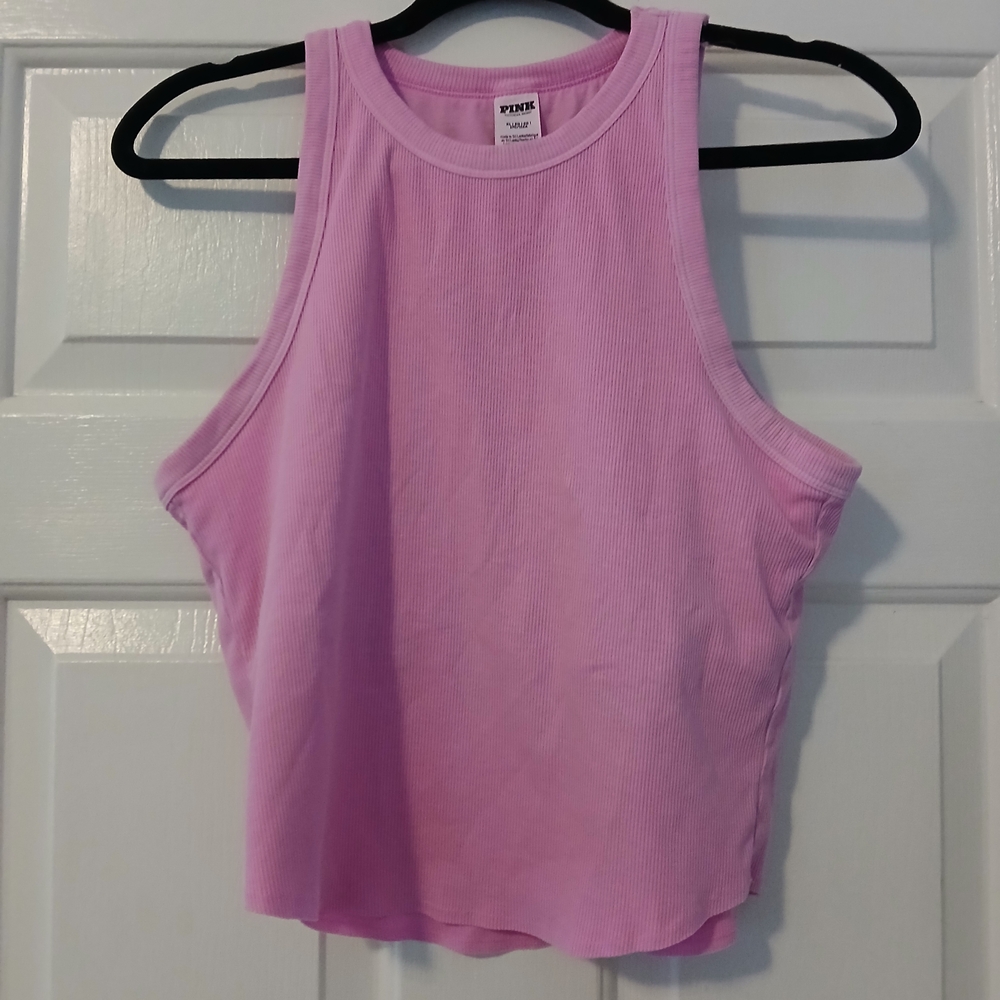 PINK Victoria's Secret Lavender Ribbed Tank